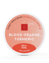 Edible-Blood Orange Turmeric 25mg Each 250mg Total THC 10pk