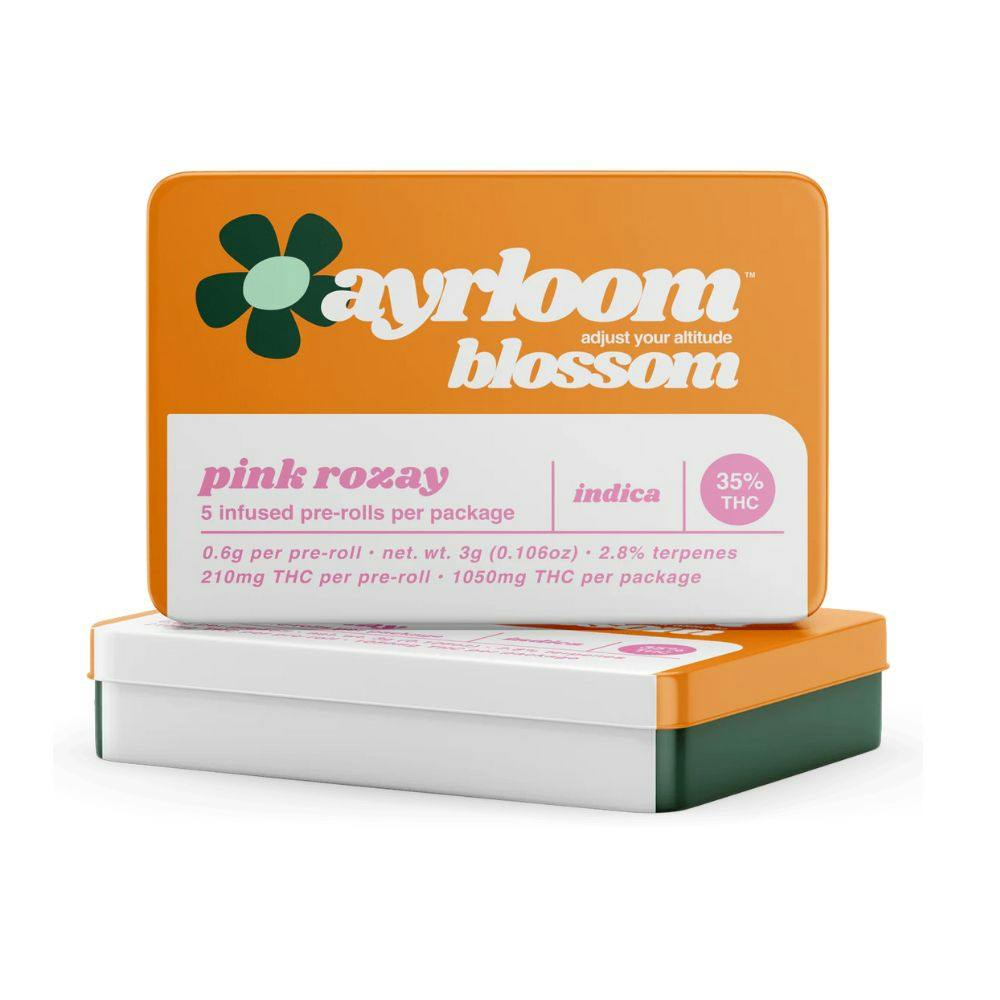 Ayrloom Blossom | Pink Rozay | Pre-Roll 5 Pack | 3g