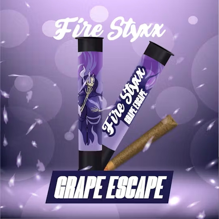 Fire Styxx 1g Infused Preroll Grape Escape