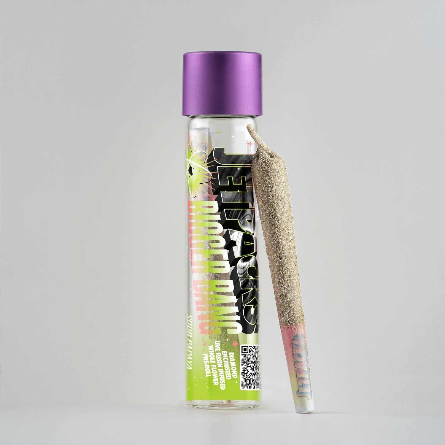 Jetpacks Bigger Bang 1g Infused PreRoll  - Sour Papaya