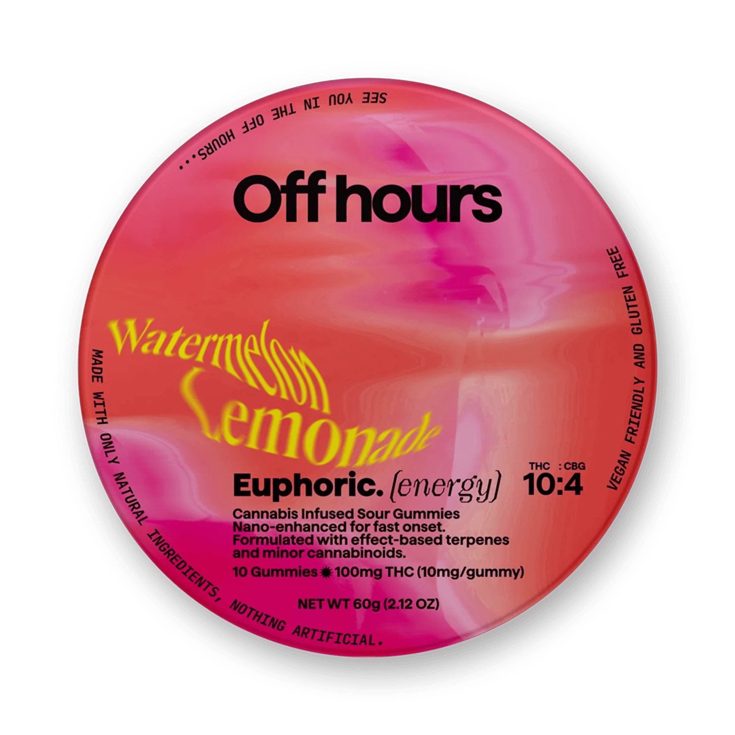 Off Hours | EUPHORIC | Watermelon Lemonade | Gummies | 10 CT