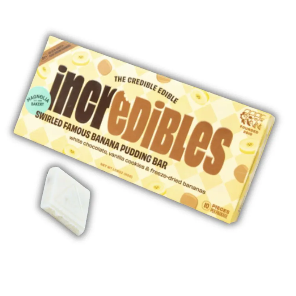 Product Incredibles - Swirled Famous Banana Pudding - 100mg - Chocolate Bar