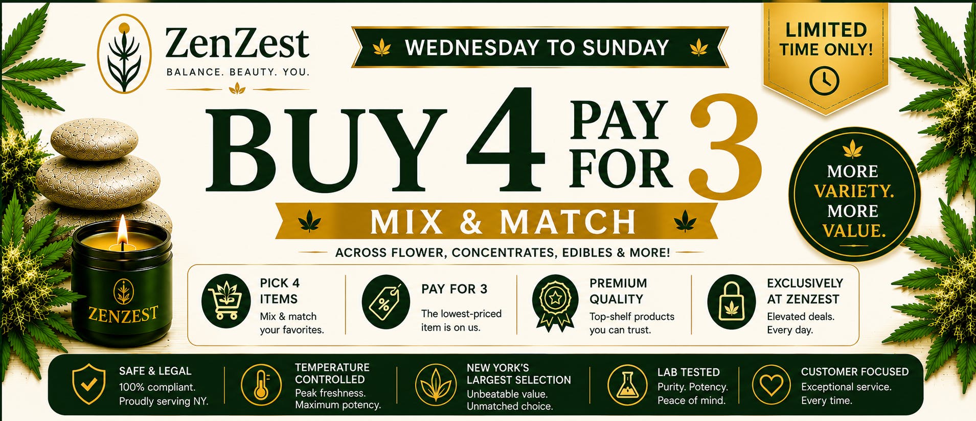 BUY 3, GET 1 FREE - Mix & Match