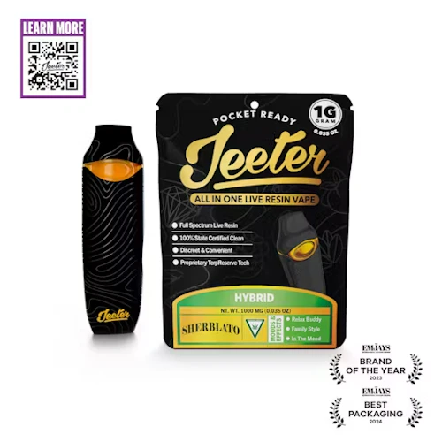 Jeeter - 1g Live Resin Disposable - Sherblato