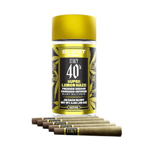 Stiiizy - 5-Pack .5g Live Resin Infused Blunts - Super Lemon Haze