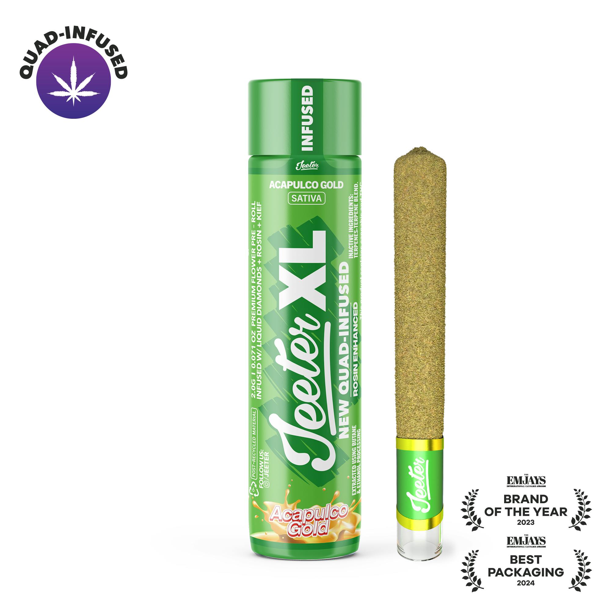 Acapulco Gold Quad-Infused XL Jeeter Joint | 2g-1