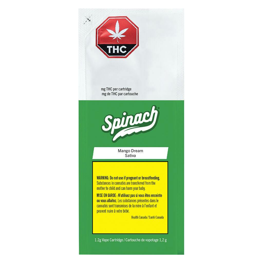 Spinach - mango dream 510 thread cartridge