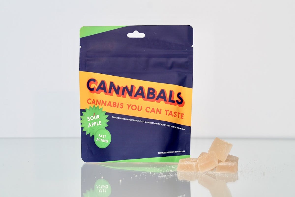 Photo of Cannabals Sour Apple Gummies 100mg