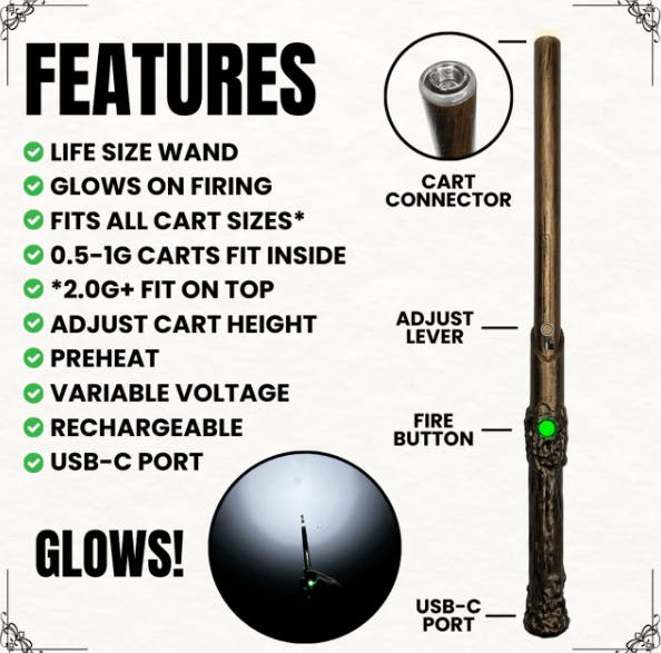 Wandjamin Variable Voltage 510 Thread Battery | Brown-1