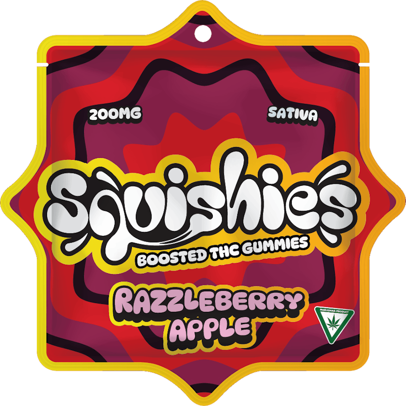 Squishies | 200mg Gummies | Razzleberry Apple