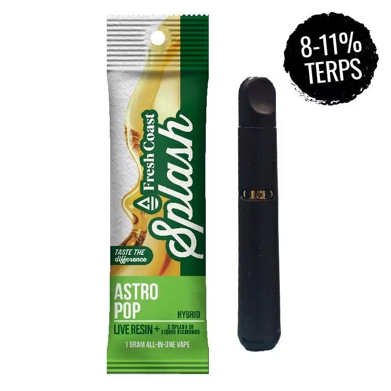 Product: Fresh Coast | Splash Astro Pop Live Resin All-In-One Cartridge | 1g