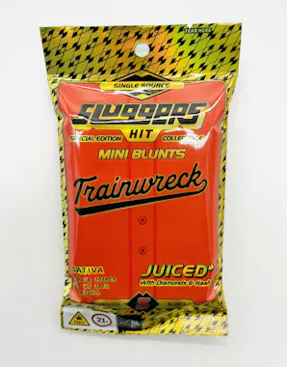 Product Infused Mini Blunts | Trainwreck (S) | Juiced 5pk | Sluggers