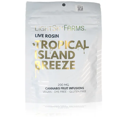 Tropical Island Breeze – Live Rosin Gummies – 200mg-1
