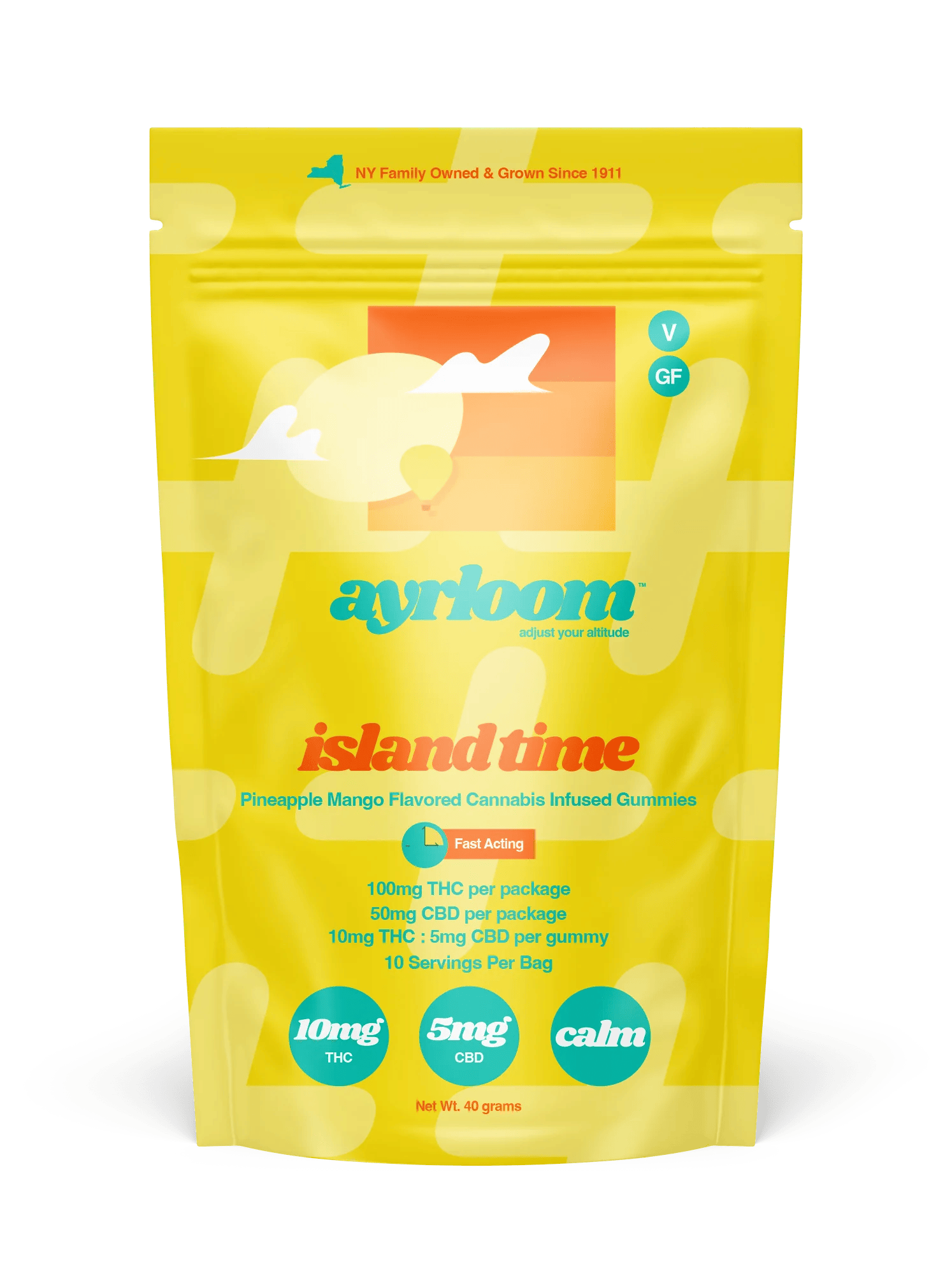 Product Ayrloom - Island Time - 10pk - 100mg THC