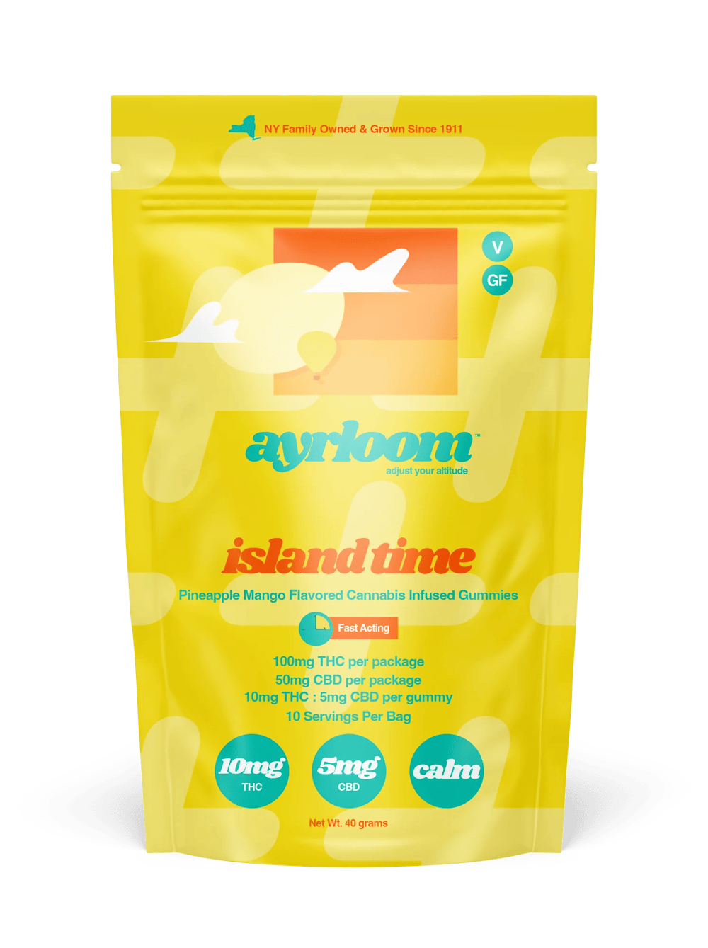 Product Ayrloom - Island Time - 10pk - 100mg THC