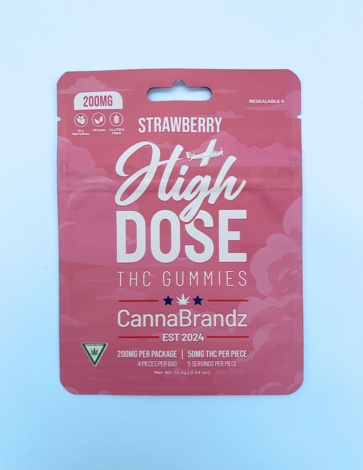 Product: HIGH DOSE | STRAWBERRY | GUMMIES | 200MG