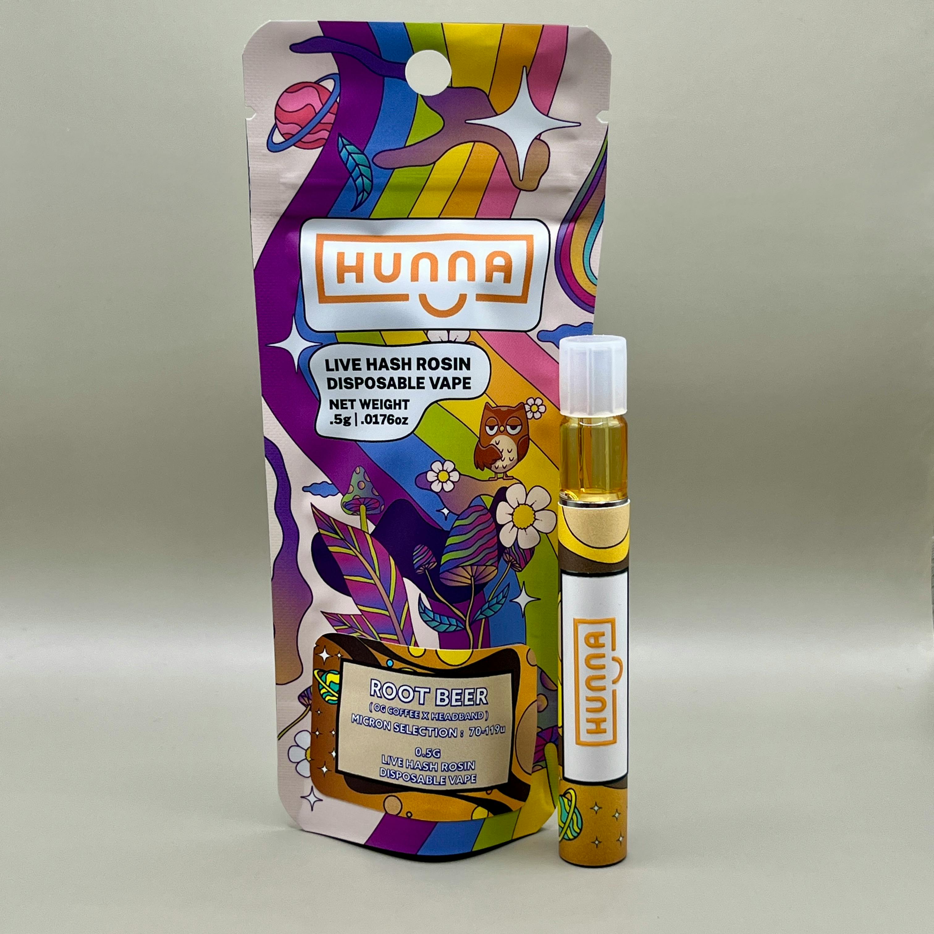 Hunna - .5g Live Rosin Disposable - Root Beer