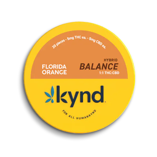 Kynd Balance Florida Orange (H) 1:1 THC:CBD Gummies 5mg 20pk-1