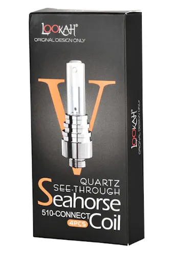 Lookah Seahorse Quartz See-Through Coil | 4ct Box-active