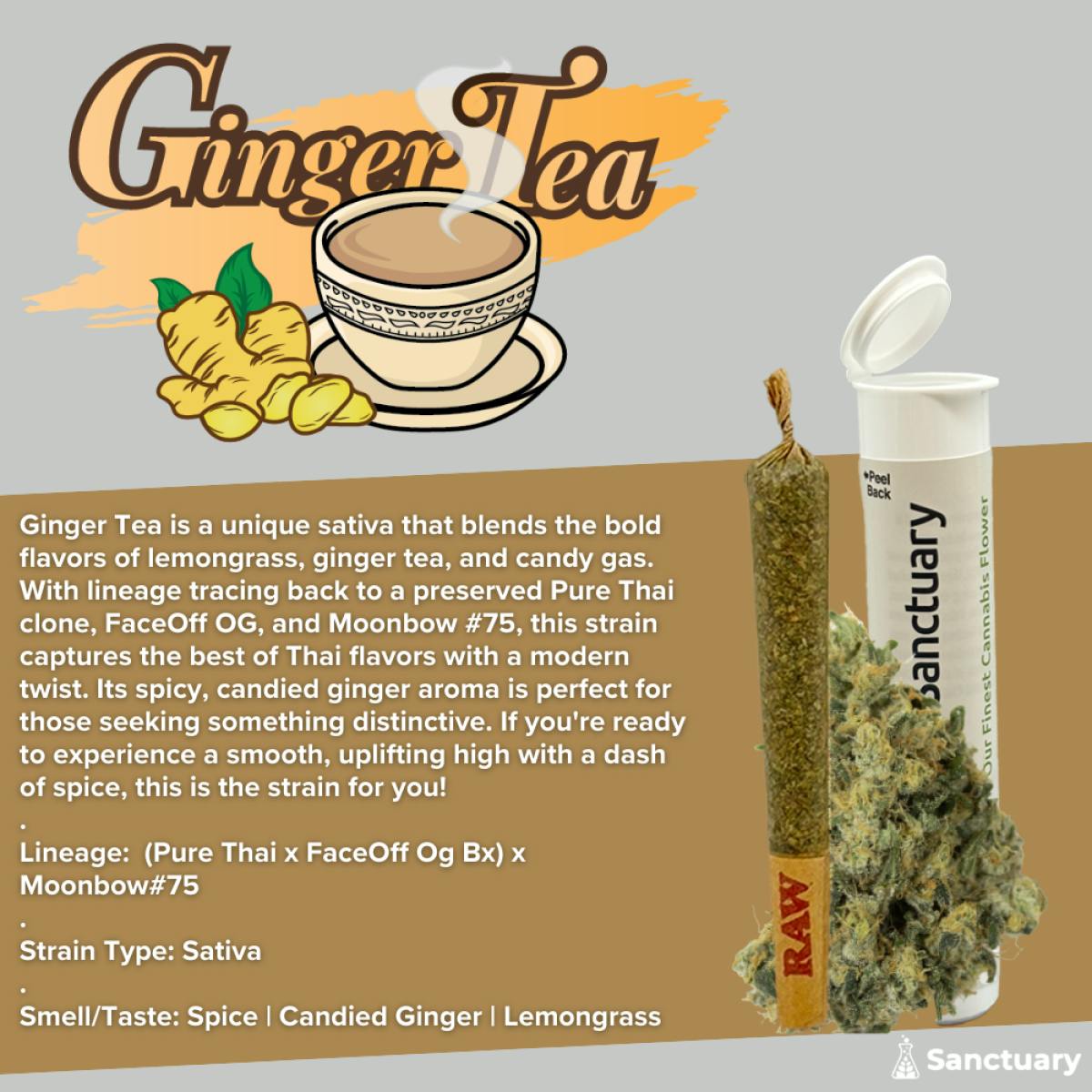 Sanctuary - Pre-Roll - Ginger Tea