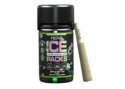 ROVE | Infused Ice Packs (Rosin Hash and Diamonds) | Apple Fritter | 5ct | 2.5g-active