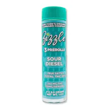 Zizzle - 3 Pack .5g Prerolls - Sour Diesel - PRE_ROLLS by Zizzle at King of Budz