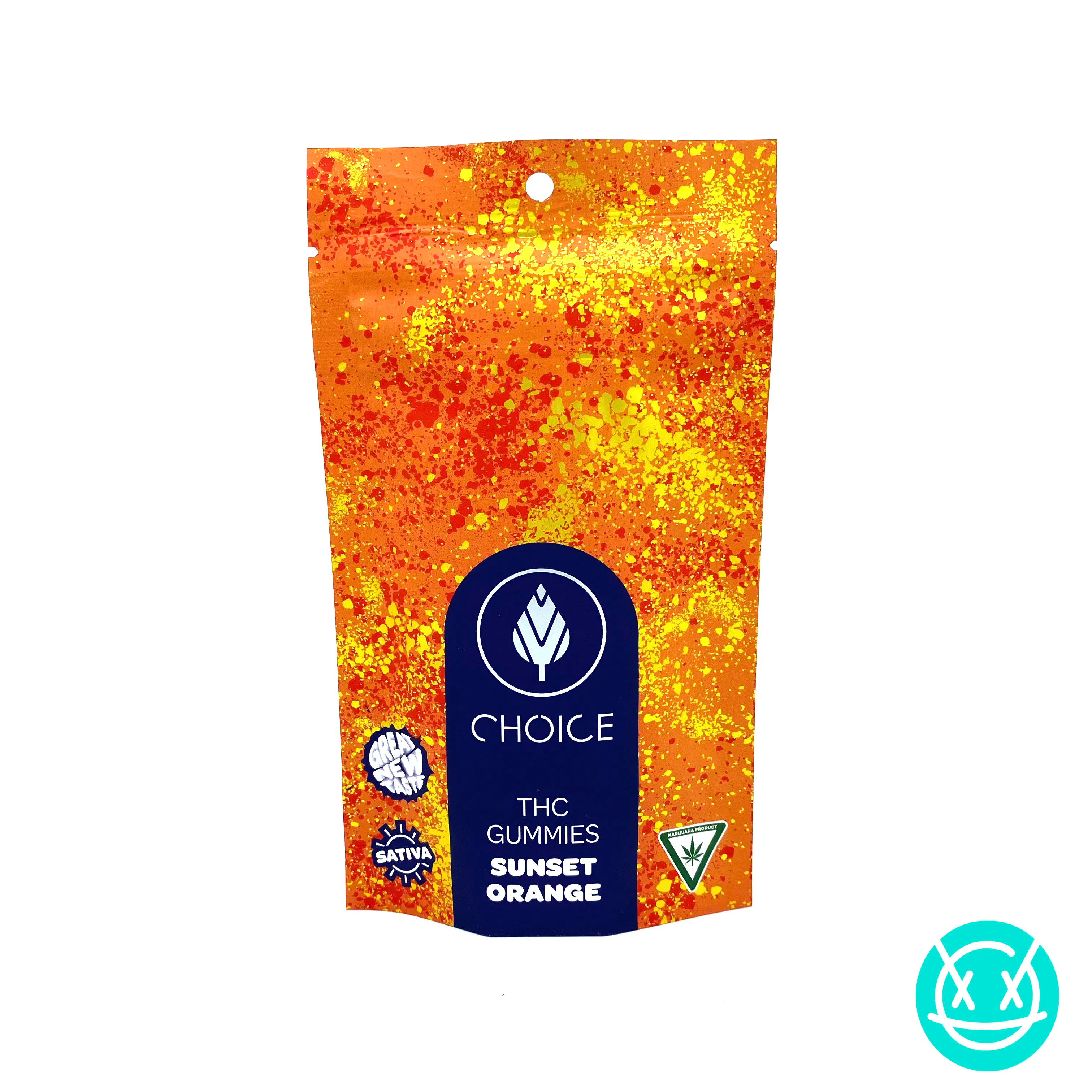 Choice Chews 200mg Sativa Gummies - Sunset Orange at NOXX Cannabis