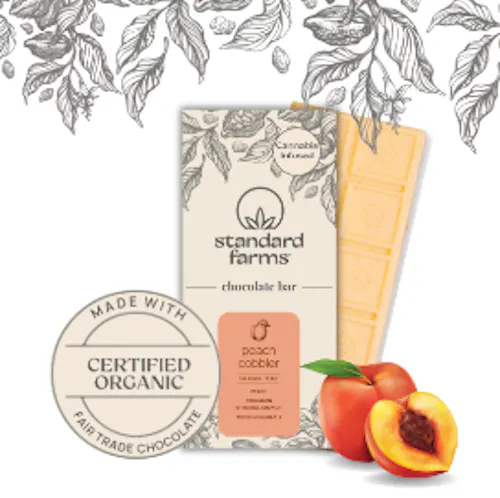 Standard Farms | White Chocolate Peach Cobbler Bar 110mg-1