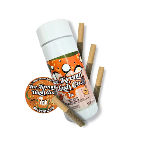 Ice Kream Hash - 7-Pack .5g Rosin Infused Prerolls - Funky Maple