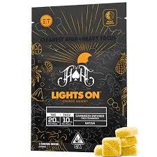 ORANGE PINEAPPLE LIGHTS ON ENERGY GUMMIES 2:1 THC:THCV  (MAUI WOWIE)-0