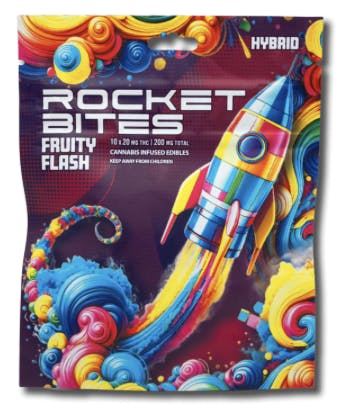 Rocket Bites | Gummies - Fruity Flash - 200mg