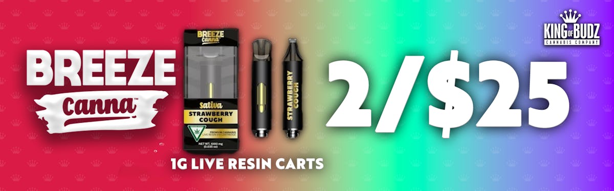 2 FOR $25 BREEZE 1G CARTS