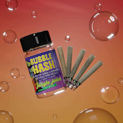 Amnesia - 5-Pack .7g Bubble Hash Infused Prerolls - Jungle Juice