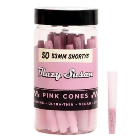 Blazy Susan – Pink Pre Rolled Mini Cones 53mm 50 Count