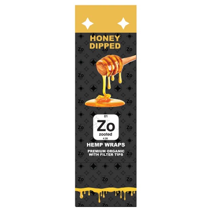 GATSBY CANNABIS CO. ZOOTED | HONEY DIPPED | HEMP WRAPS | 2PK — ACCESSORIES