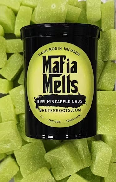 Mafia Melts Edibles 10pk/100mg Kiwi Pineapple Crush