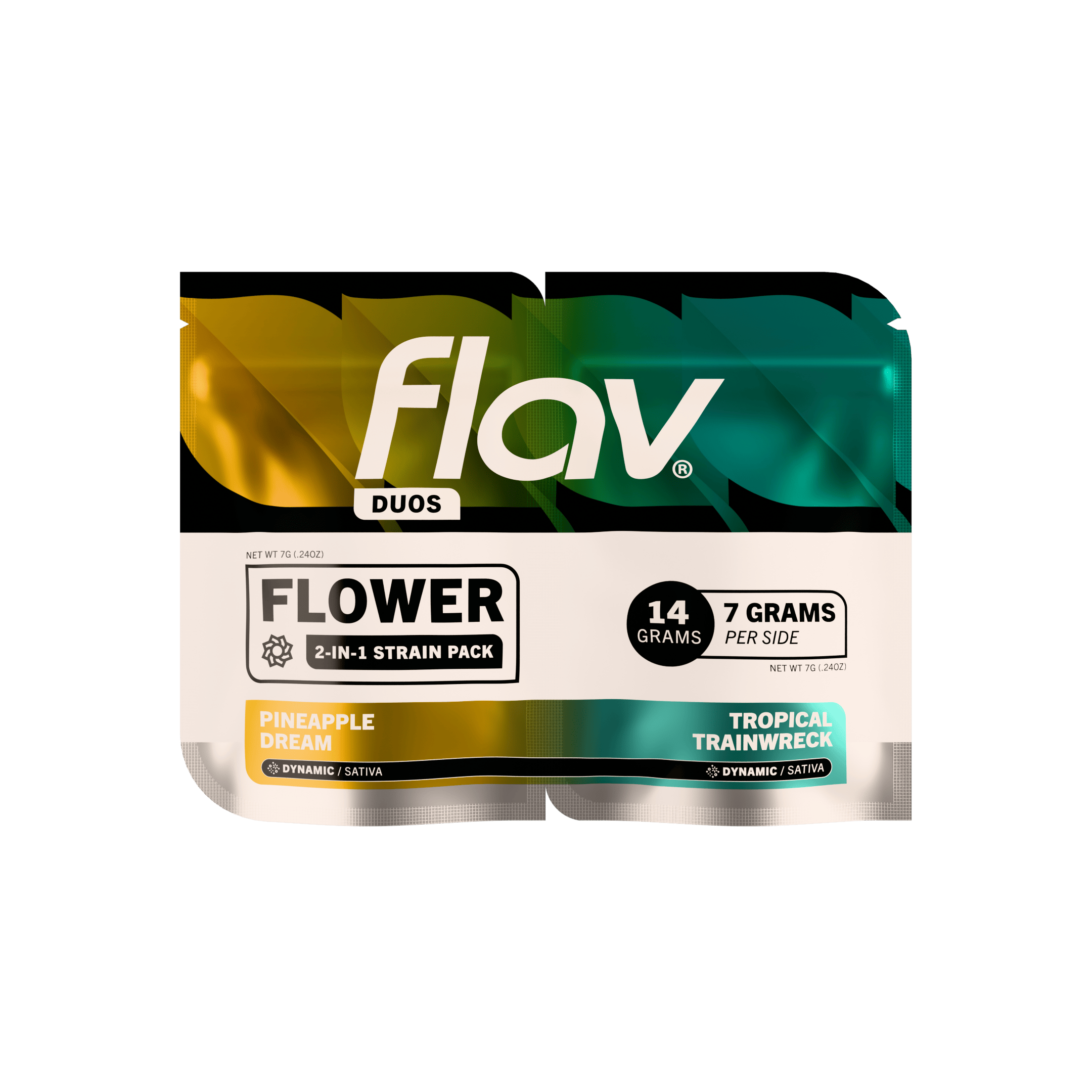 Flav Duo Flower - - Pineapple Dream (S) x Tropical Trainwreck (S)