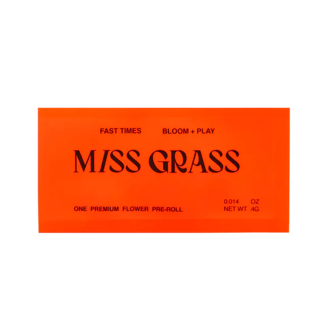 Miss Grass Spark Pre-Roll Fast Times .4g (sativa, singles)