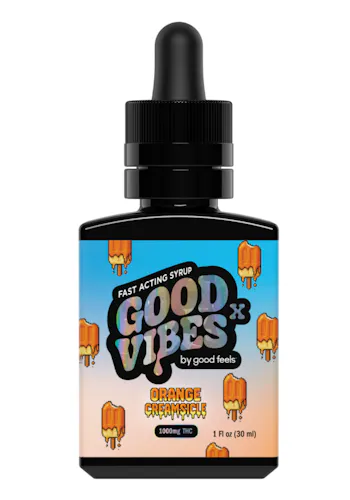 Good Vibes X Orange Creamsicle 1000mg THC Tincture Syrup 30mL-4