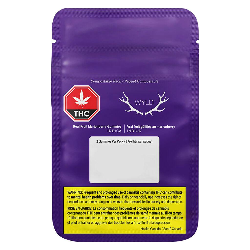 Wyld - real fruit marionberry gummies - 2 pack