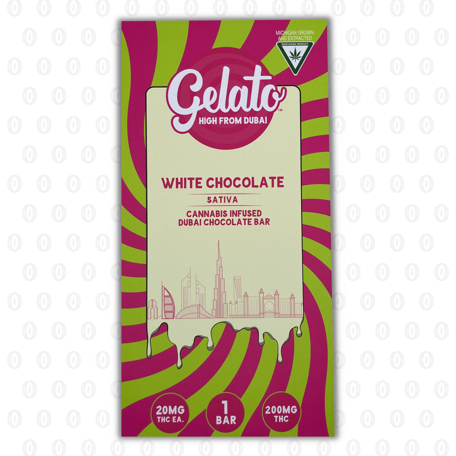 Product: Gelato | Dubai Bar - 200mg - White Chocolate