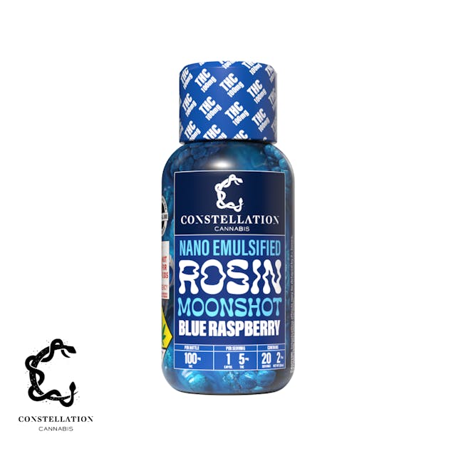 Experience the future of cannabis consumption with Moonshot, the groundbreaking single source hash rosin nano emulsified beverage. Crafted with precision and care, we handle every step of the process from cultivation to extraction, processing, and bottling to deliver an unparalleled customer experience. 

Our revolutionary nano emulsion technology breaks down cannabinoid molecules to 100 nanometers or less, enabling rapid absorption into your bloodstream within minutes. Prepare for a high that will redefine your expectations. Unlock a new level of enjoyment with Moonshot.