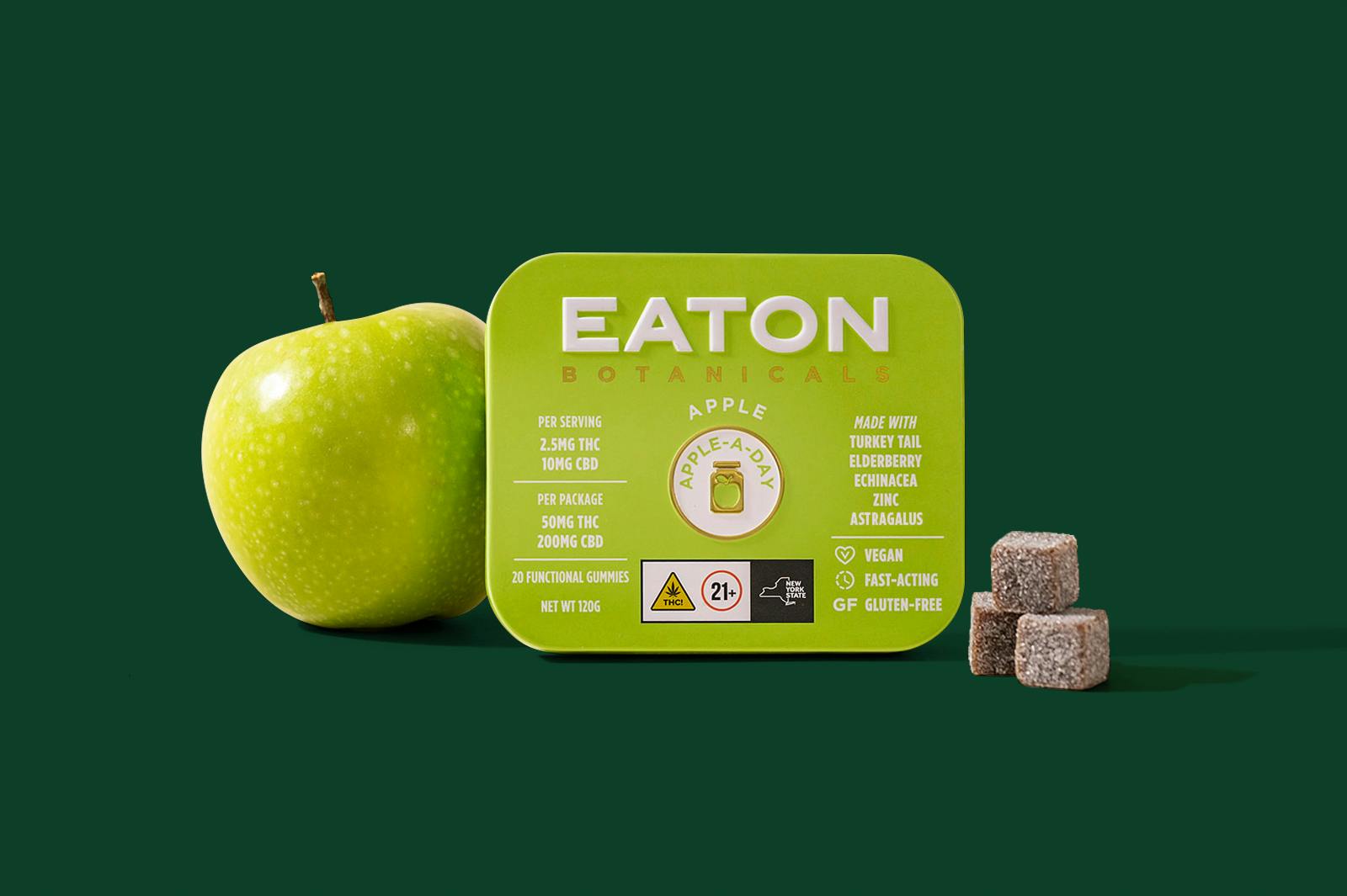 Product Eaton Botanicals - Apple A-Day - 20pk - 100mg - Gummy