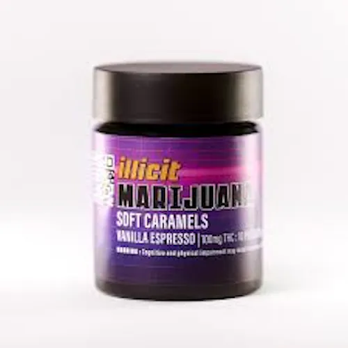 Vanilla Espresso Soft Caramels 100mg-1