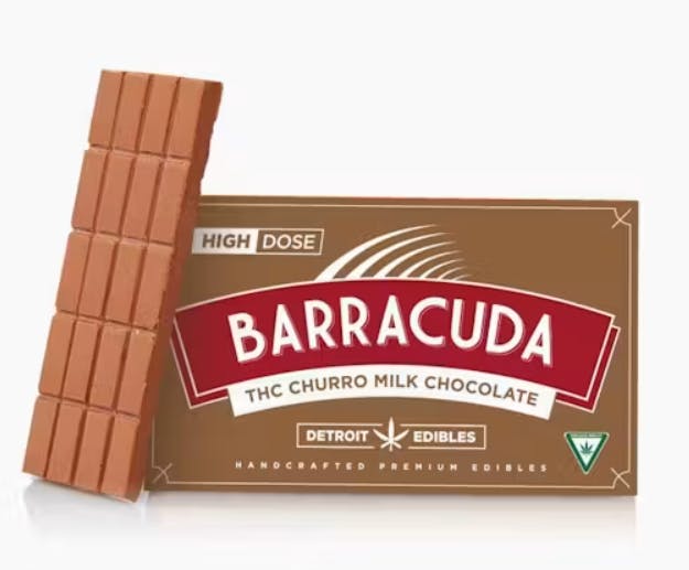 Detroit Edibles | Barracuda Bar | Milk Chocolate Churro | 200mg