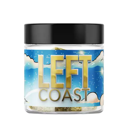 Left Coast | Infused Ground Flower | Blueberry Raz | 7g-active