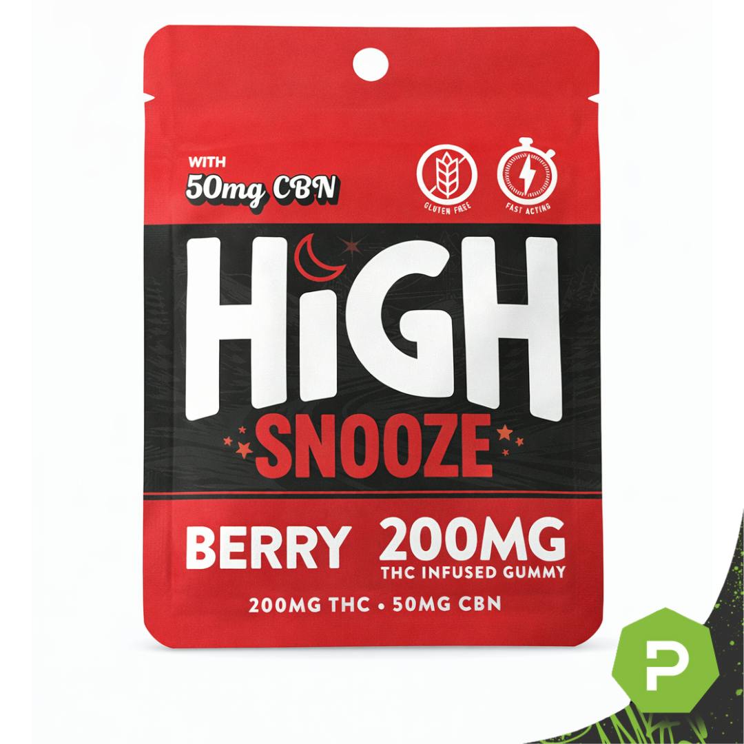 High Chew High Snooze | 200mg THC: 50mg CBN Single Gummy | Berry