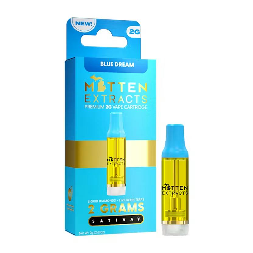 Blue Dream Cart Sativa by Mitten Extracts – Vapes at Gatsby Cannabis