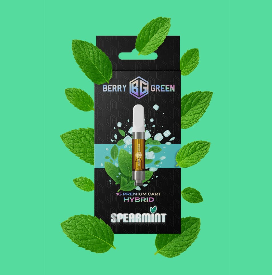 Berry Green | Spearmint | 1G Vape Cart