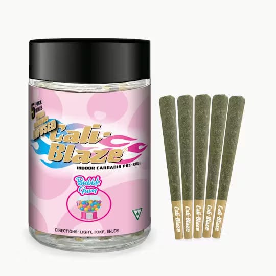 Product Bubble Gum Liquid Diamond Infused | Pre Rolls | 0.7g 5pk